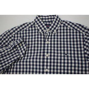 Vineyard vines tucker shirt Mens small long sleeve plaid cotton check‎ blue